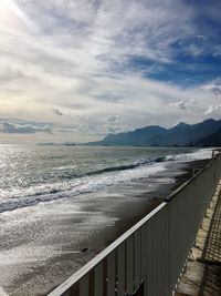 Scenic view of sea against sky