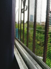 Close-up of window blinds