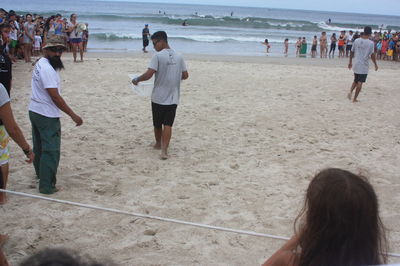 Group of people on beach