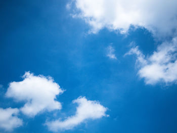 Low angle view of clouds in sky