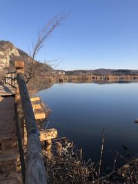 Low angle view of fountain against clear sky