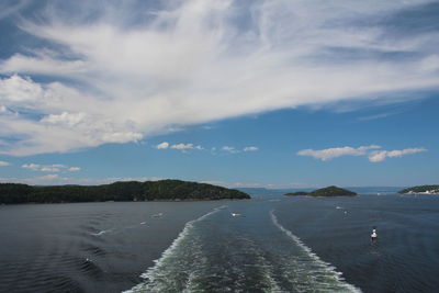 Scenic view of sea against sky