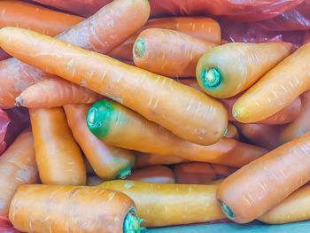 Full frame shot of pumpkins for sale in market