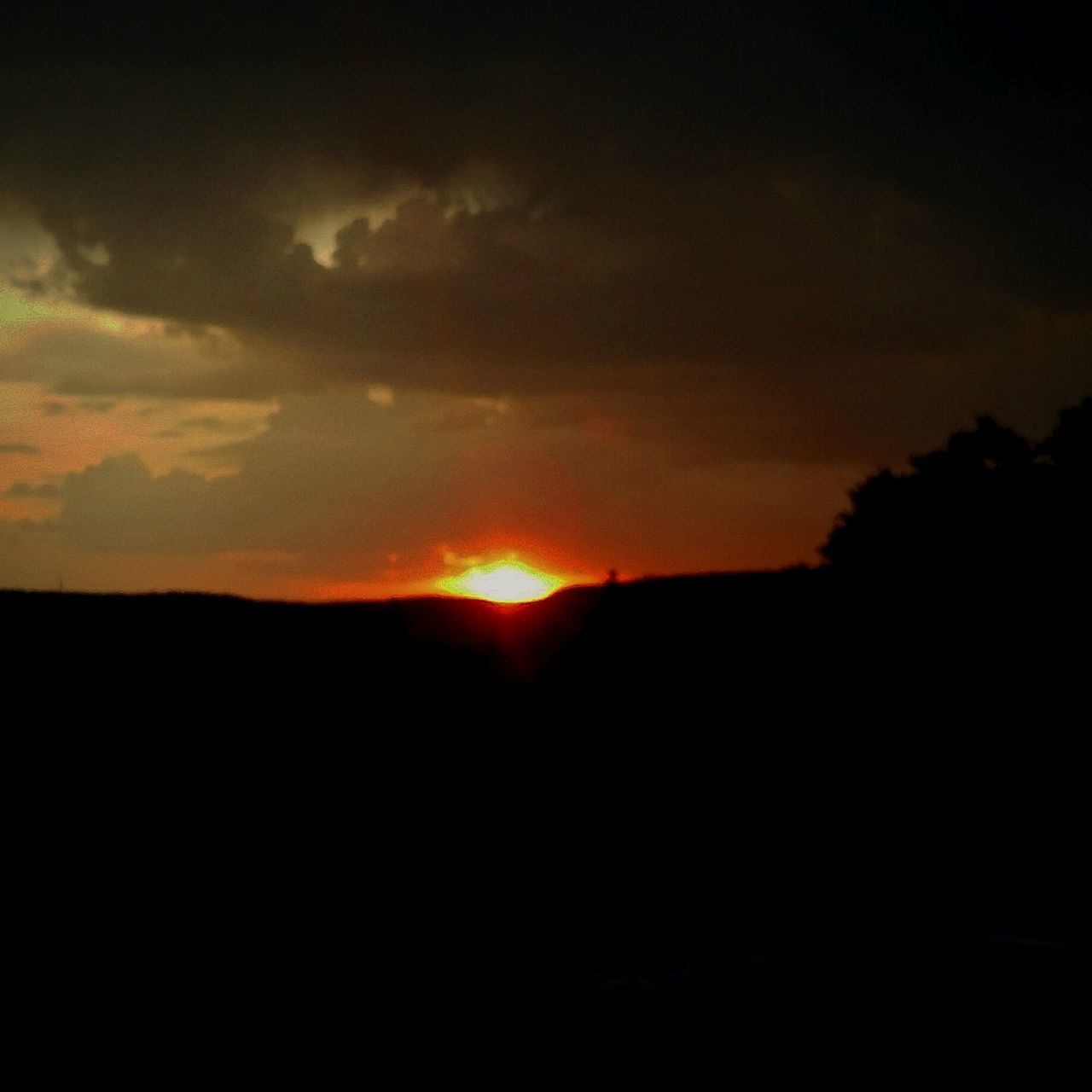 SILHOUETTE LANDSCAPE DURING SUNSET