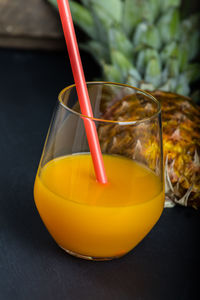 Close-up of drink on table