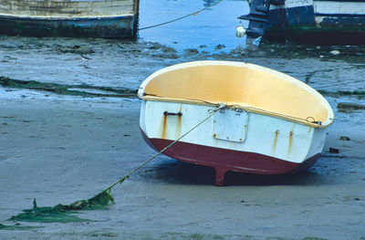 A boat ashore