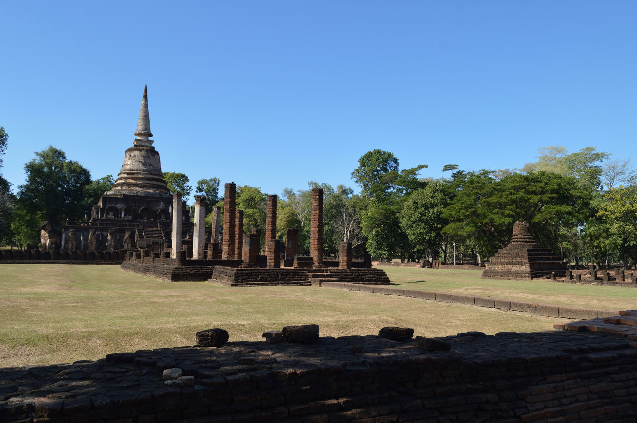 TEMPLE AGAINST BUILDING