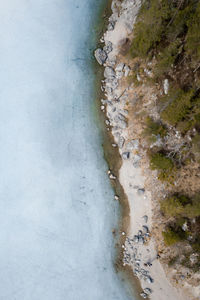 High angle view of road