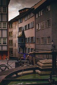 Buildings against sky in city