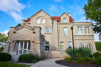 Low angle view of old building