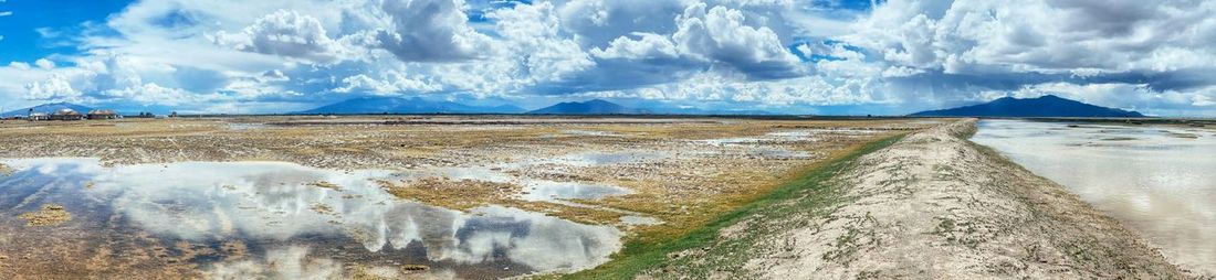 Panoramic view of landscape against sky