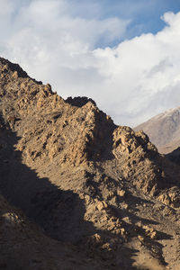 Rock formations against sky