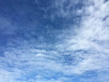 Low angle view of clouds in sky