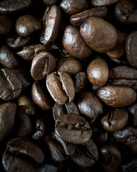 Full frame shot of roasted coffee beans