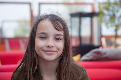 Portrait of smiling girl