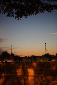 Street lights at night