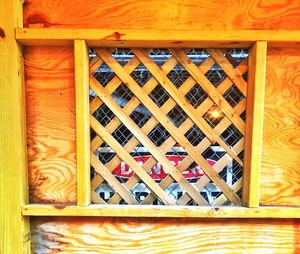 Close-up of wooden door