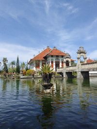 Taman ujung which is located in the eastern region of the island of bali, indonesia