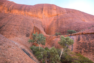 View of rock formations