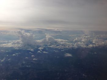 High angle view of cloudscape against sky