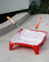 Close-up of red umbrella