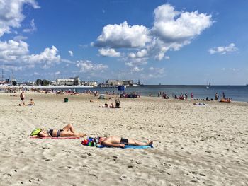 People on beach