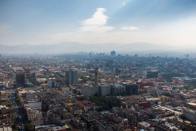 Aerial view of city