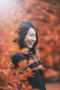 Portrait of a smiling young woman