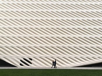 Man walking on field