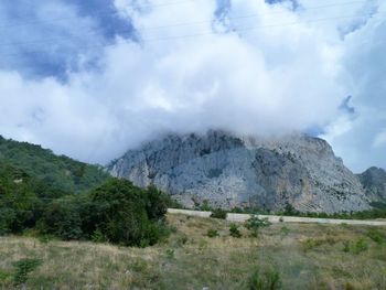 Panoramic view of landscape against sky