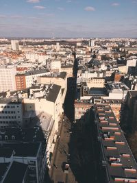 High angle view of cityscape