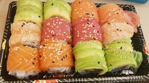 Close-up of sushi