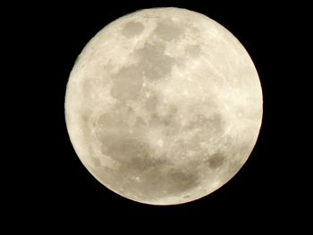 Scenic view of moon against sky at night