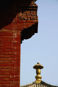 Low angle view of statue