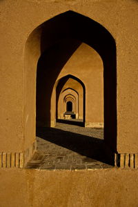 Corridor of historic building