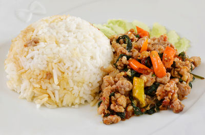Close-up of food in plate