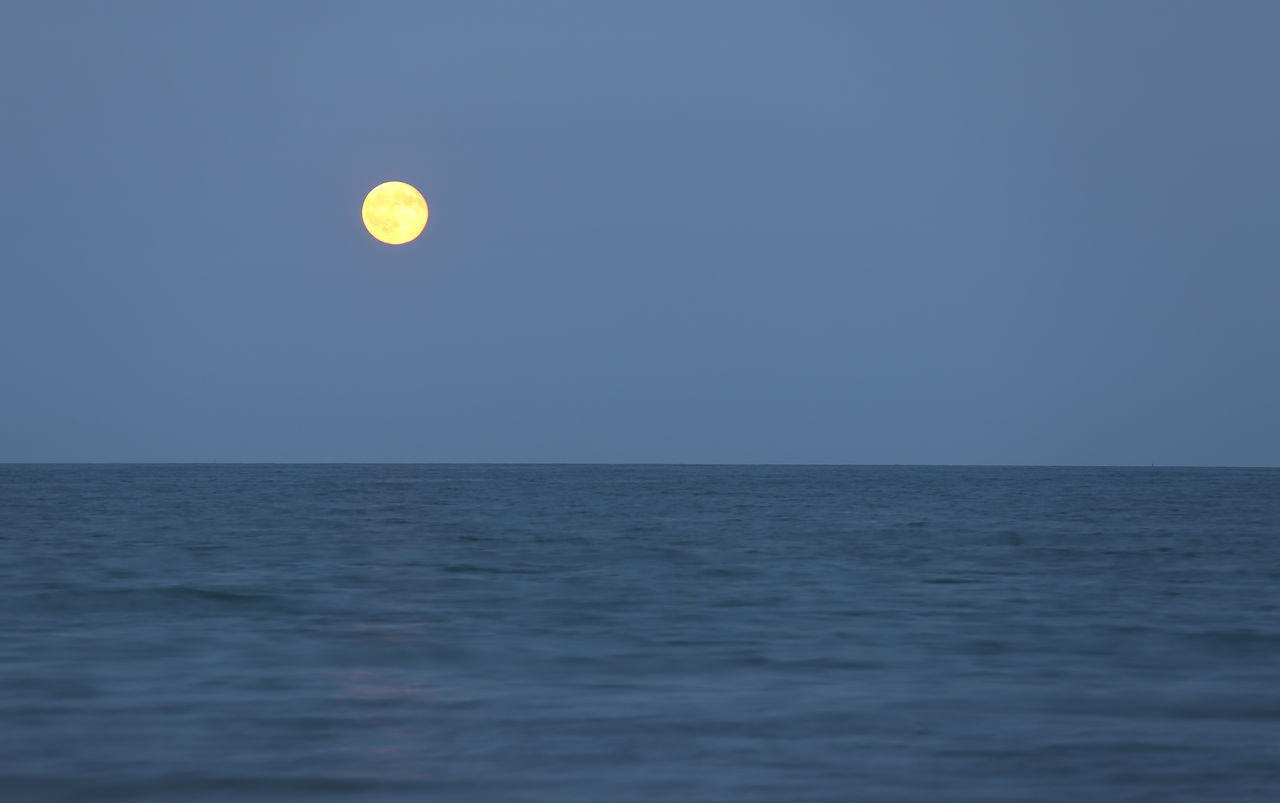 VIEW OF SEA AGAINST CLEAR SKY