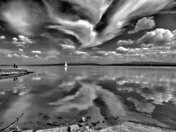 Scenic view of sea against sky