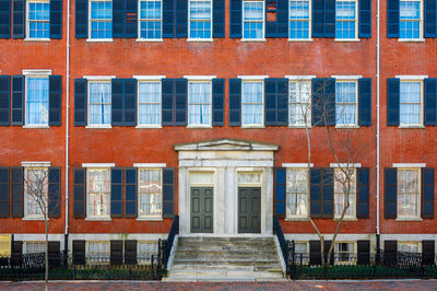 Facade of apartment building