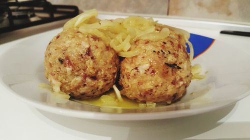 Close-up of food in plate