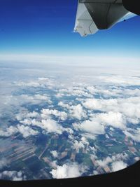 Aerial view of clouds over landscape