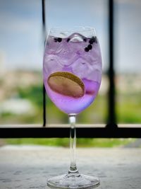 Close-up of drink on table