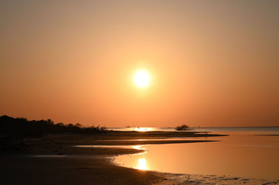 Sunset at hatteras soundside