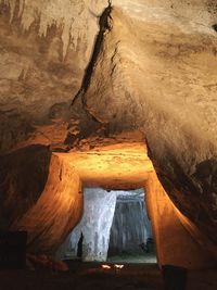 Rock formation in water