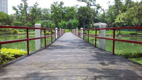 Footbridge over river