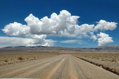Road passing through a desert