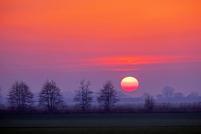 Scenic view of sunset