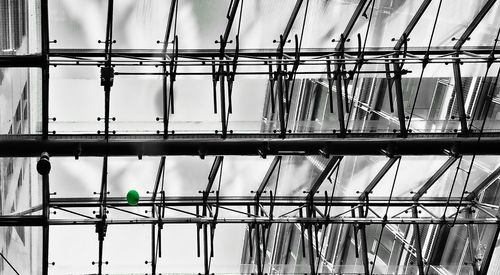 Low angle view of construction site against sky