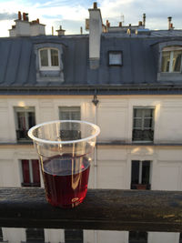 Built structures against the sky