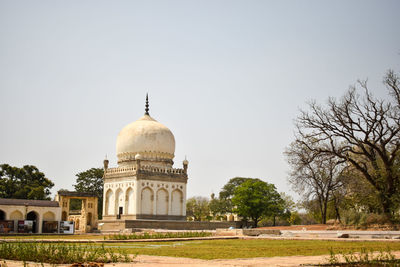 View of historical building against clear sky